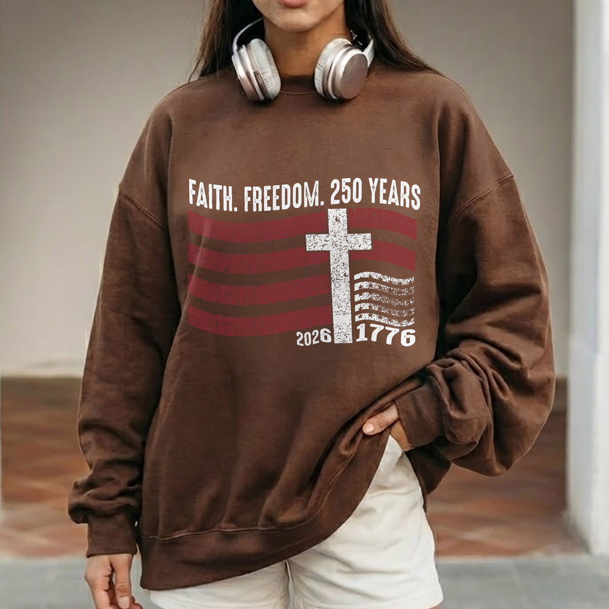 Faith Freedom 250 Years Christian Patriotic Shirt – Faith & Freedom – Unisex Tshirt / Hoodie / Sweatshirt