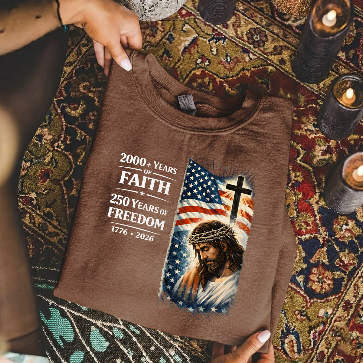 2000+ Years of Faith, 250 Years of Freedom – Hold Fast Faith – Unisex Tshirt / Hoodie / Sweatshirt