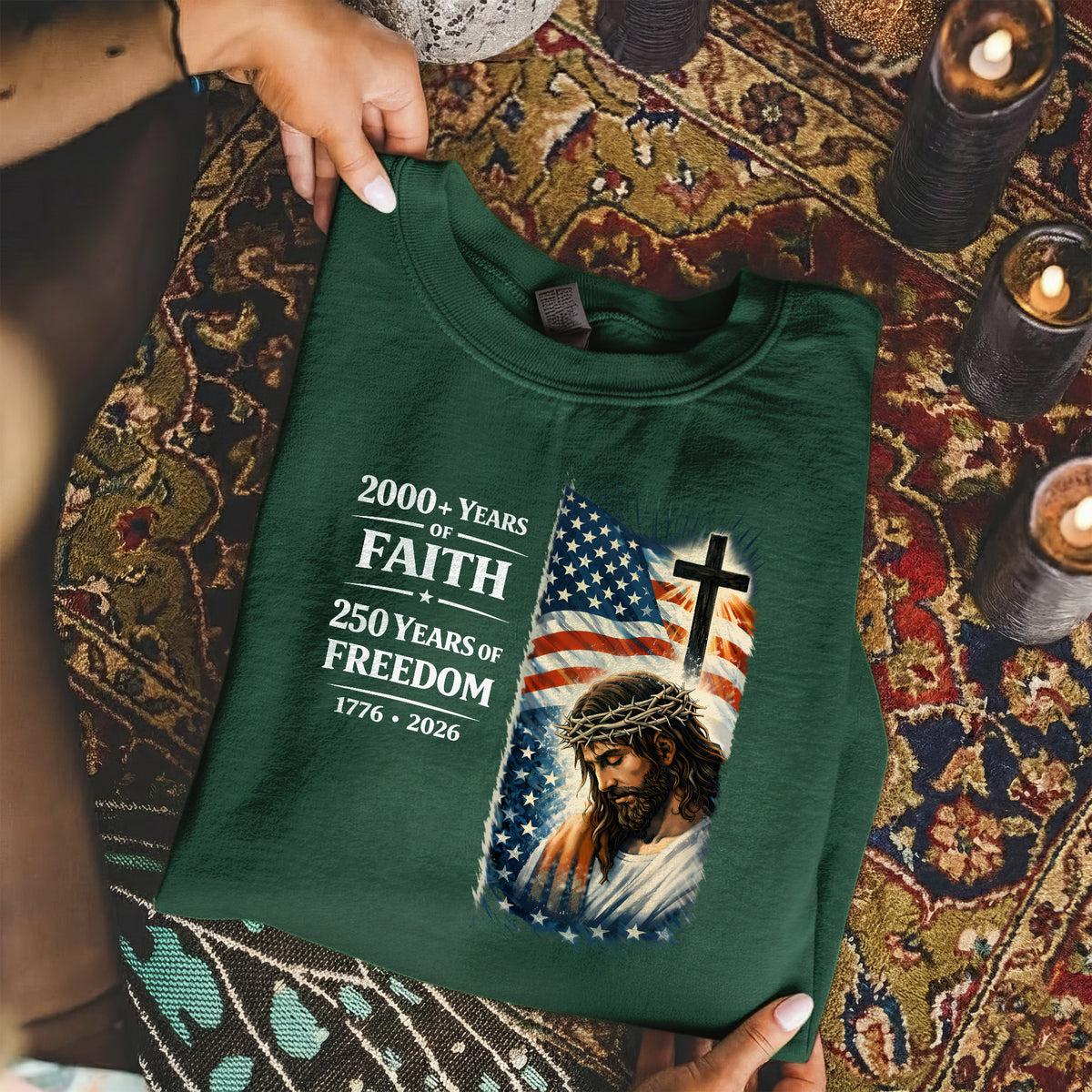 2000+ Years of Faith, 250 Years of Freedom – Hold Fast Faith – Unisex Tshirt / Hoodie / Sweatshirt