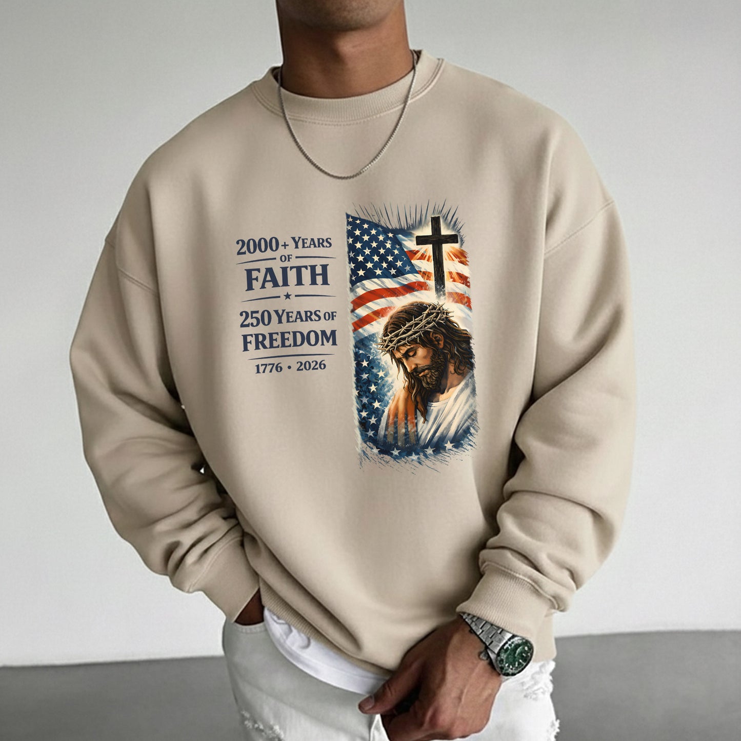 2000+ Years of Faith, 250 Years of Freedom – Hold Fast Faith – Unisex Tshirt / Hoodie / Sweatshirt