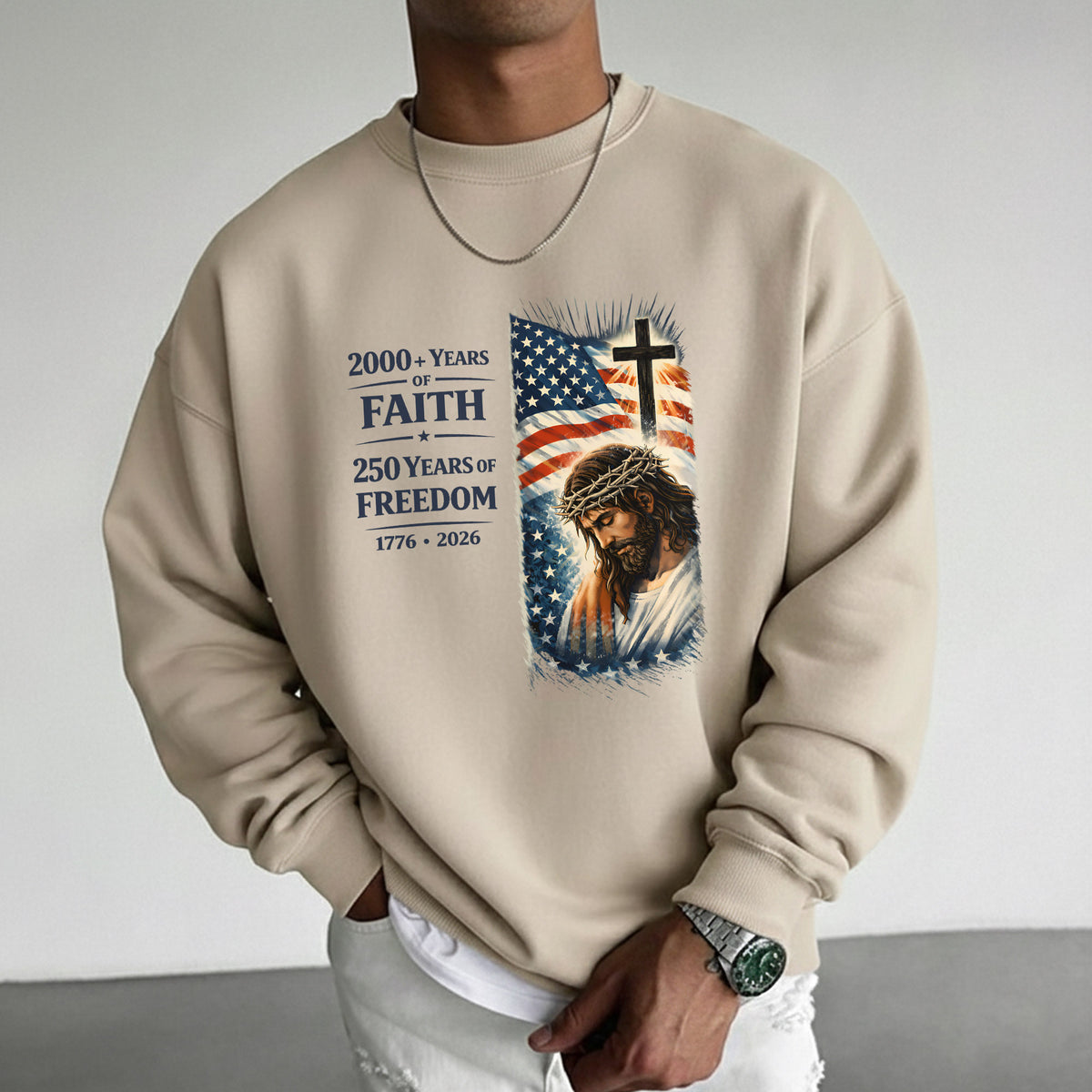 2000+ Years of Faith, 250 Years of Freedom – Hold Fast Faith – Unisex Tshirt / Hoodie / Sweatshirt