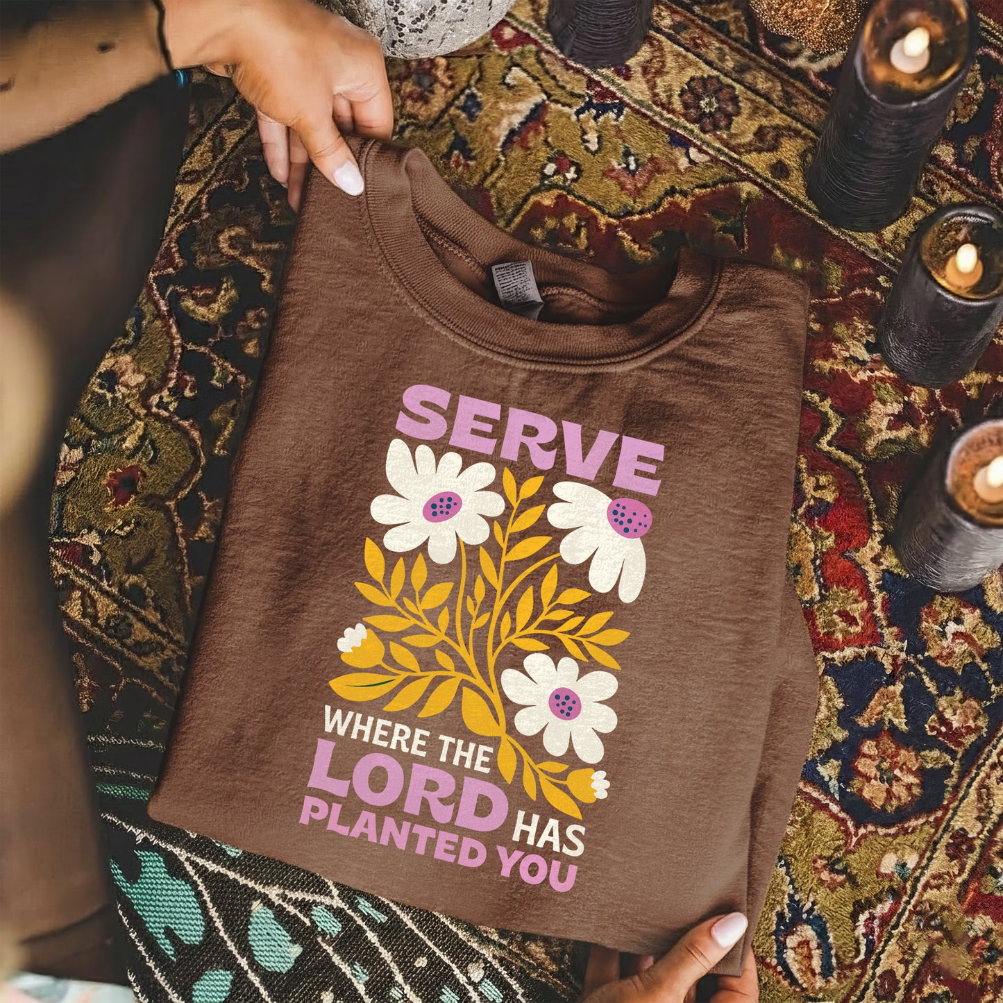 Serve Where The Lord Has Planted You – Faith Floral – Unisex Tshirt / Hoodie / Sweatshirt