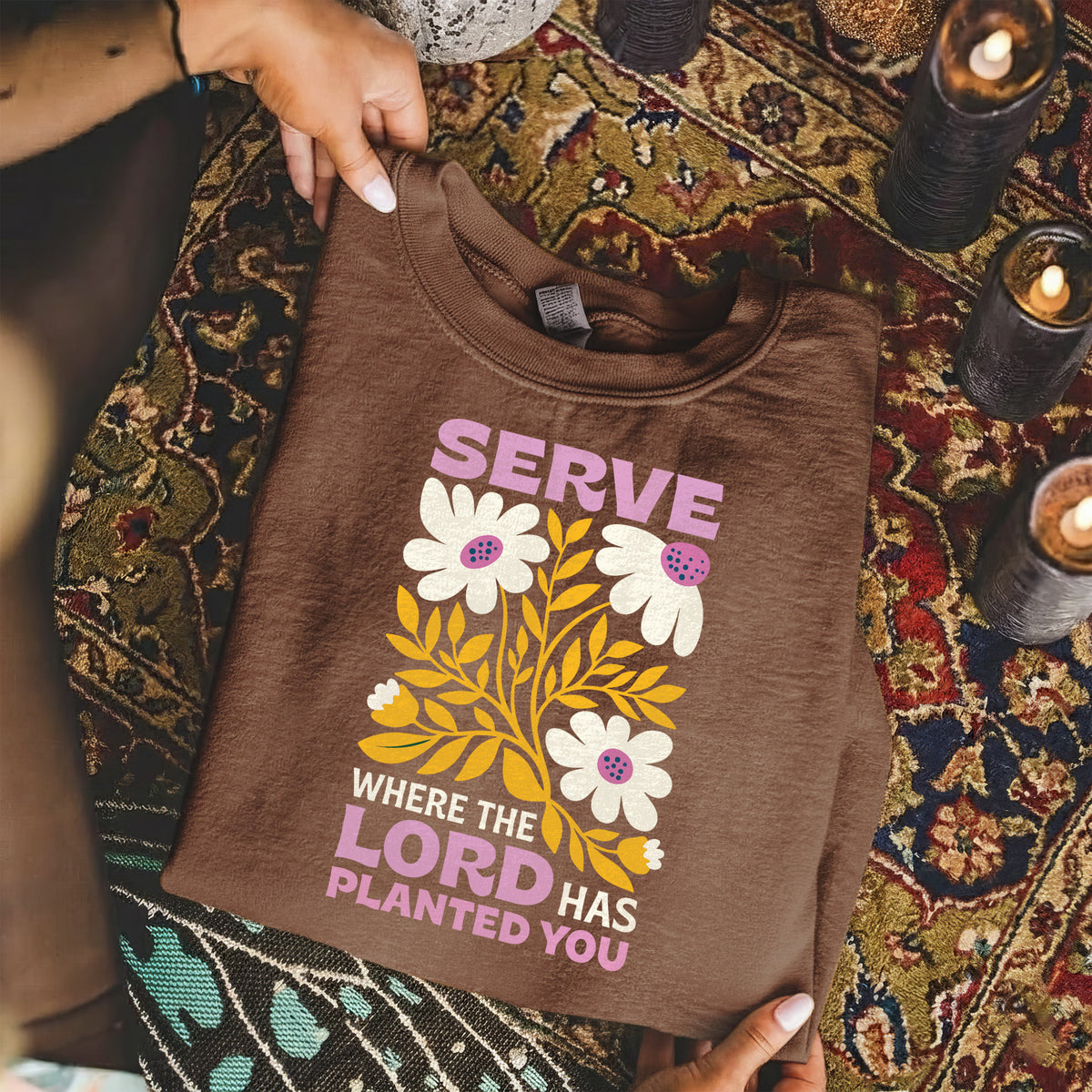 Serve Where The Lord Has Planted You – Faith Floral – Unisex Tshirt / Hoodie / Sweatshirt