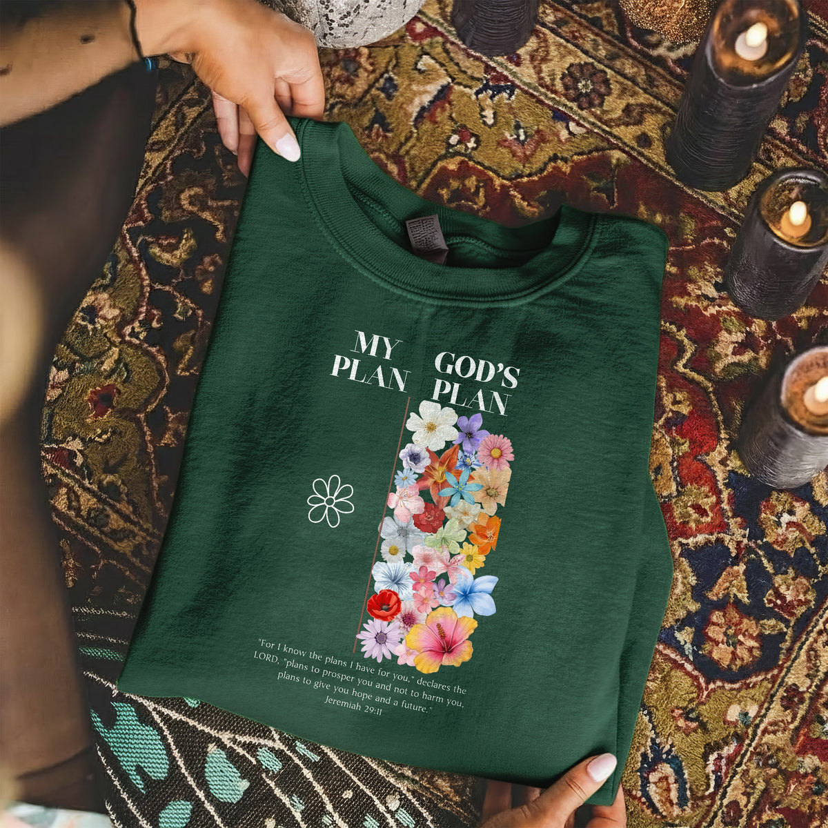 God’s Plan Over Mine Floral – Unisex Tshirt / Hoodie / Sweatshirt