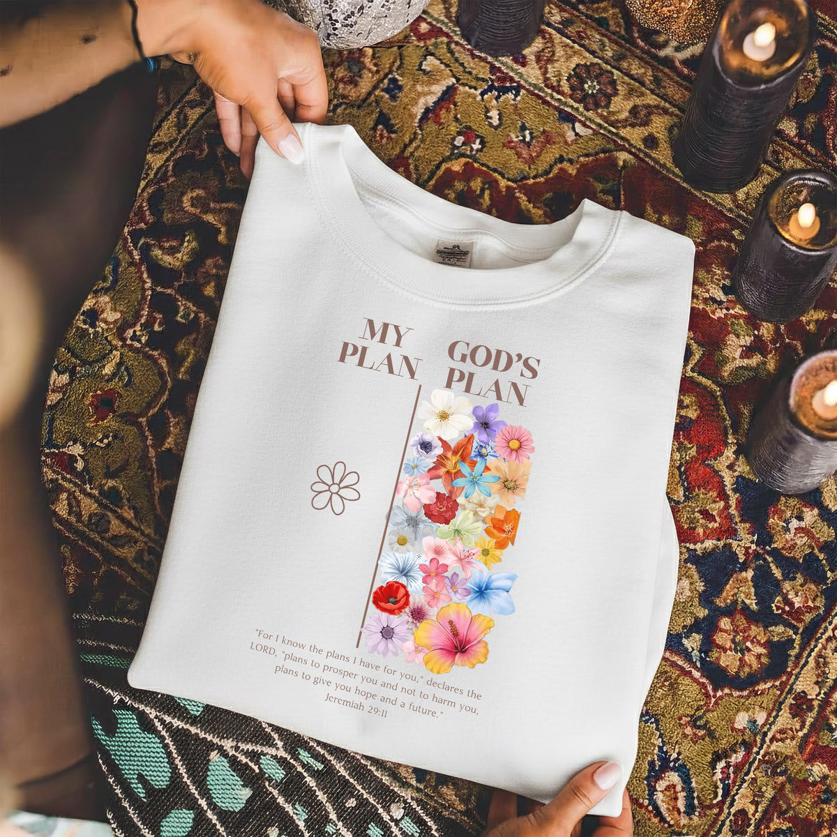 God’s Plan Over Mine Floral – Unisex Tshirt / Hoodie / Sweatshirt