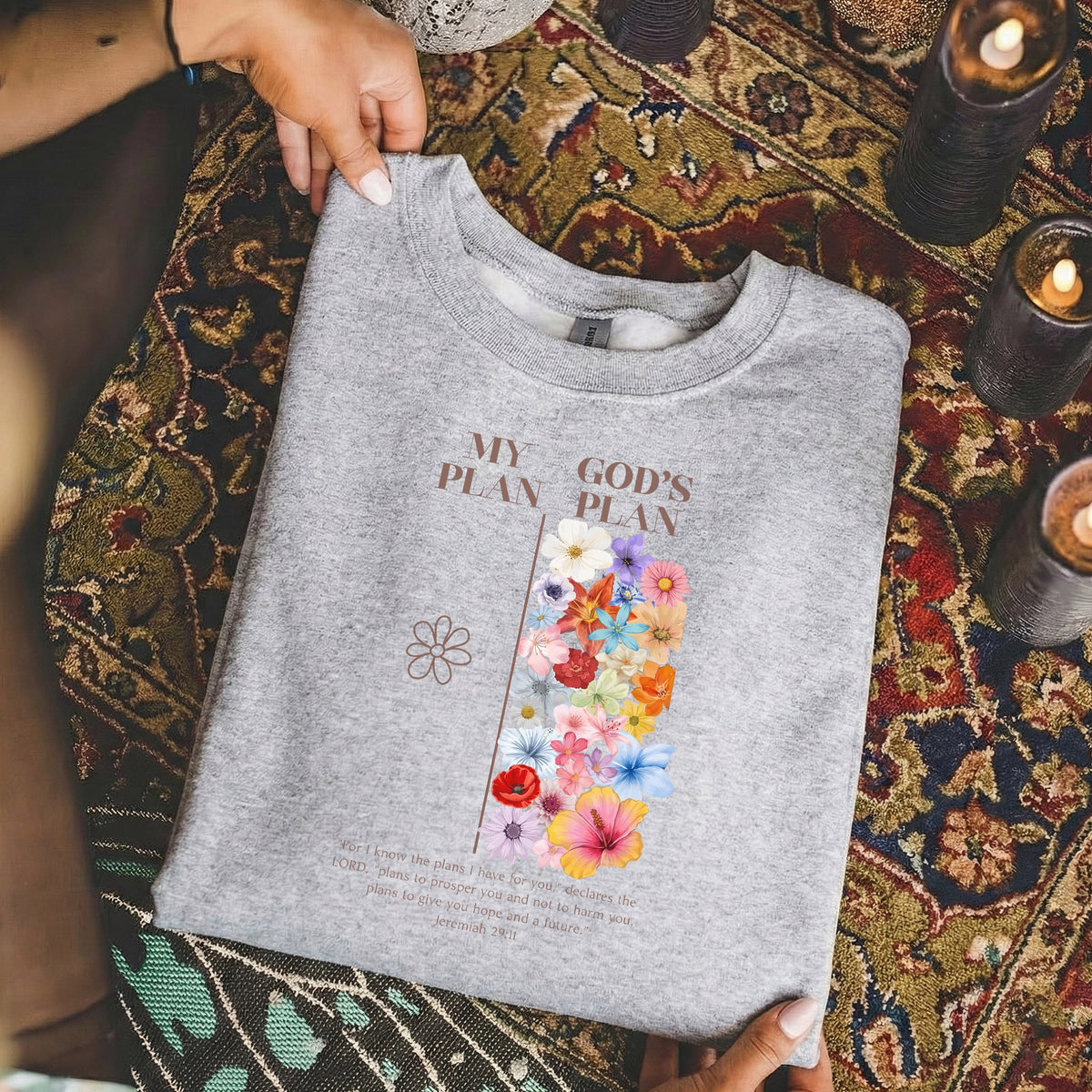 God’s Plan Over Mine Floral – Unisex Tshirt / Hoodie / Sweatshirt
