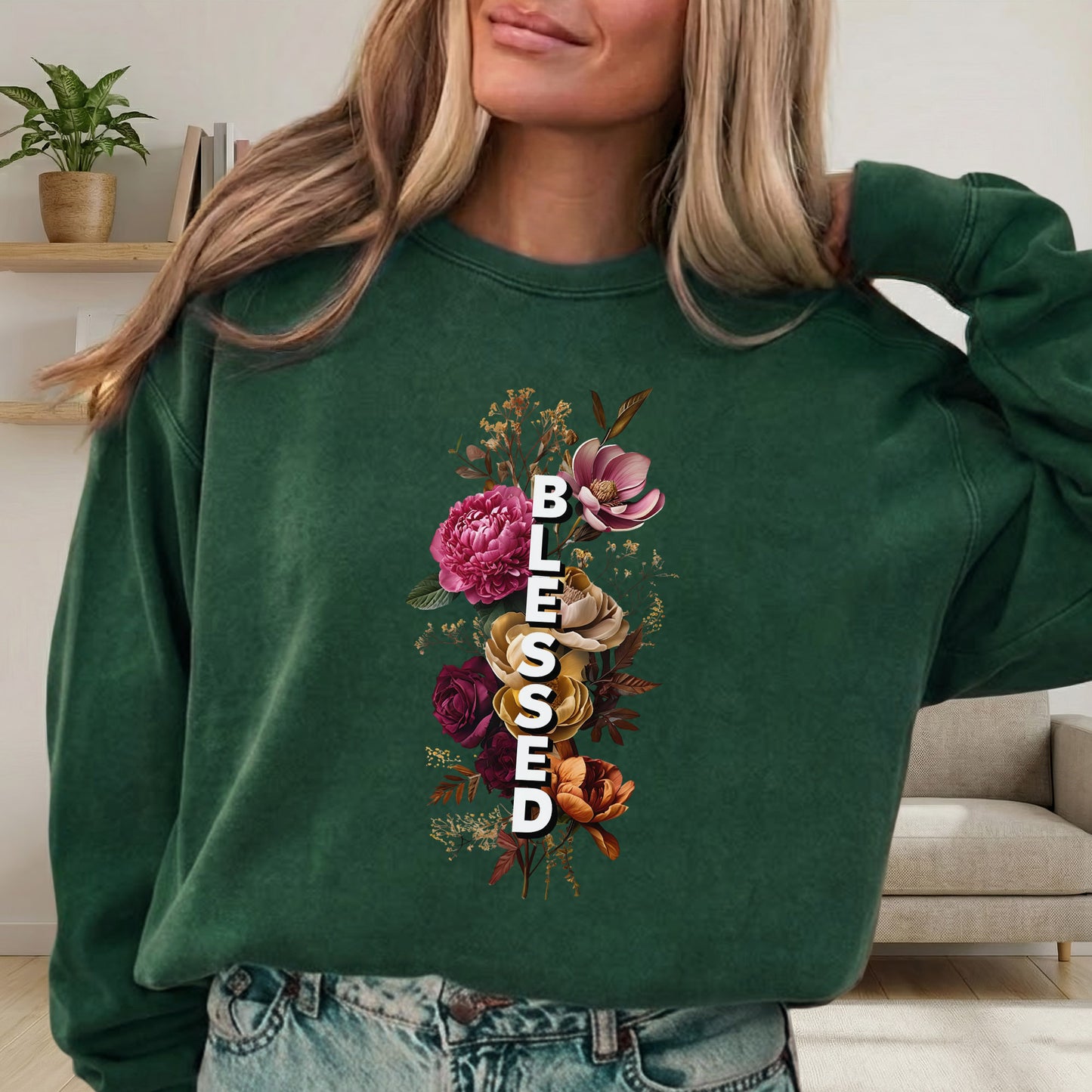 Blessed Floral Faith – Unisex Tshirt / Hoodie / Sweatshirt