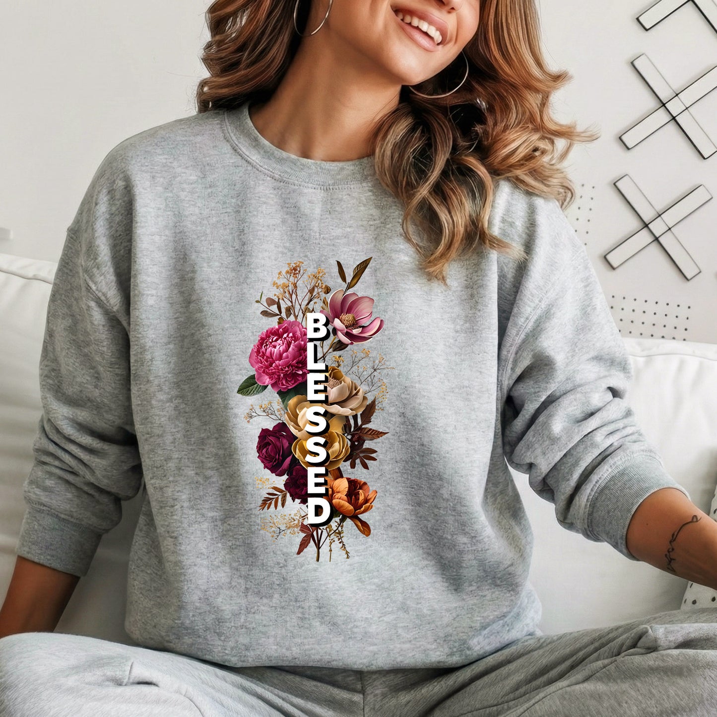Blessed Floral Faith – Unisex Tshirt / Hoodie / Sweatshirt