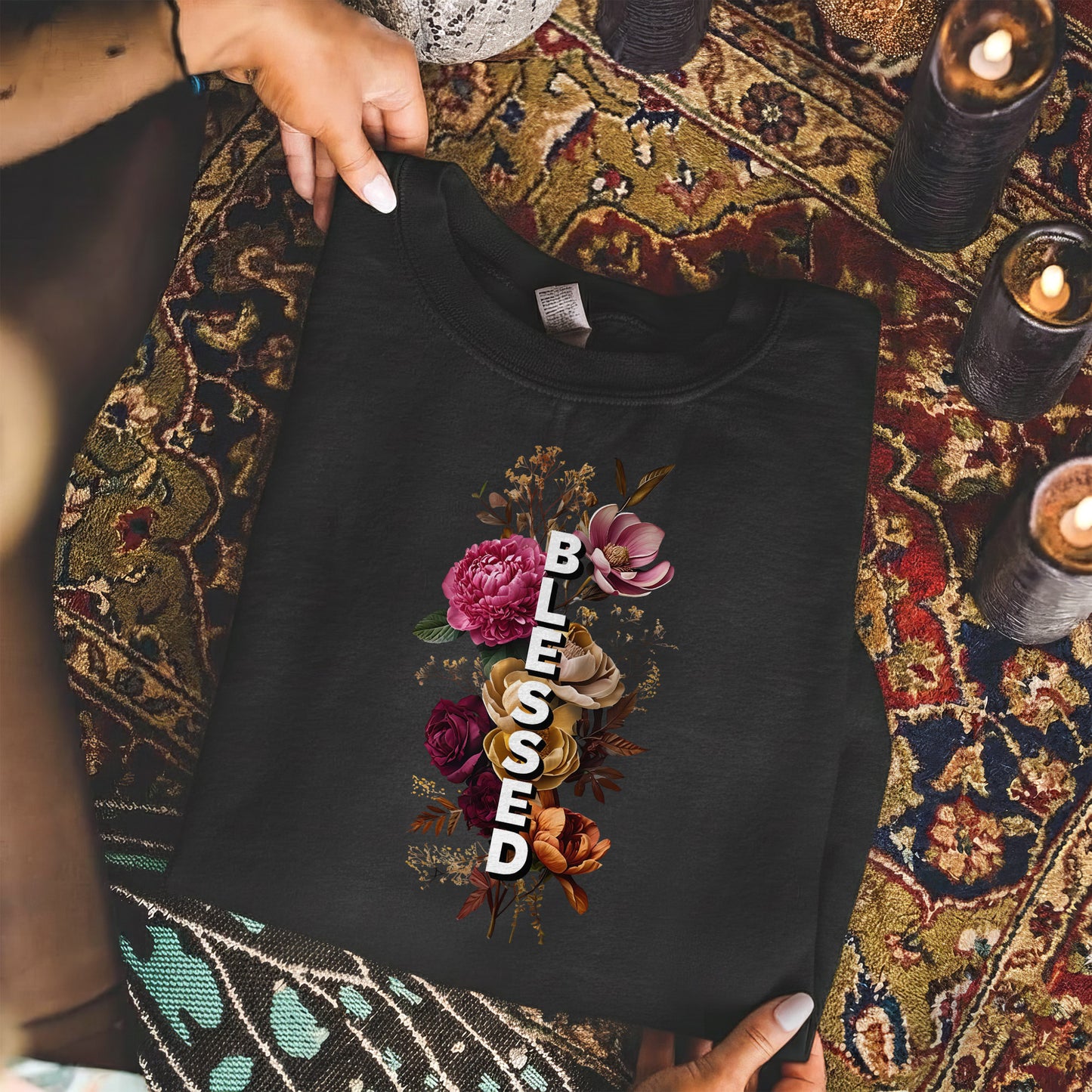 Blessed Floral Faith – Unisex Tshirt / Hoodie / Sweatshirt