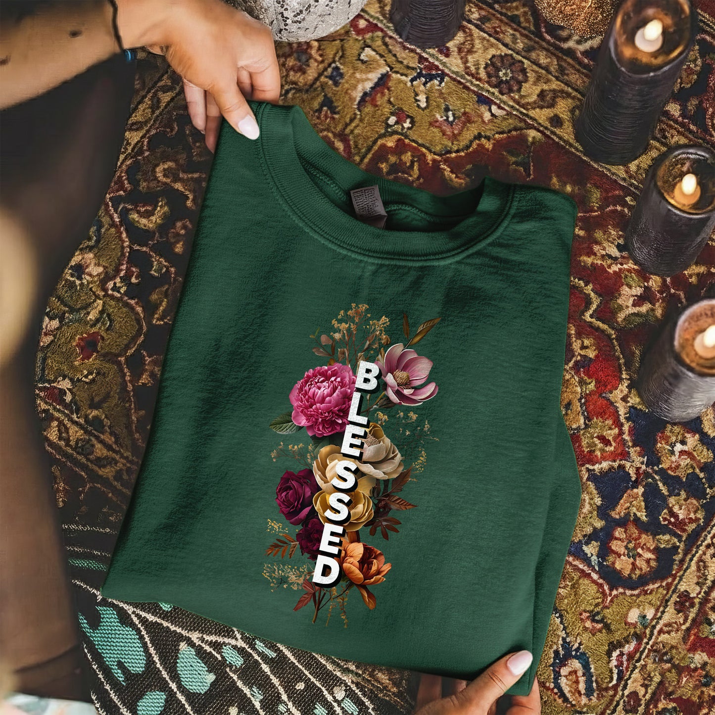Blessed Floral Faith – Unisex Tshirt / Hoodie / Sweatshirt