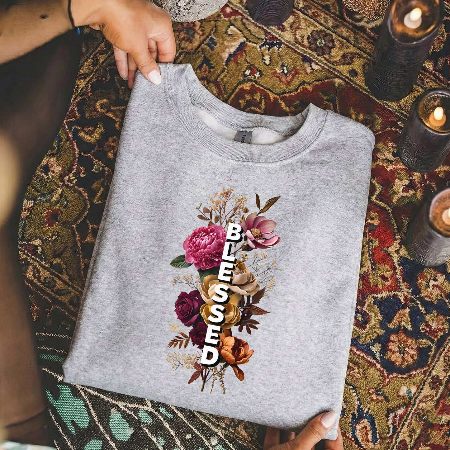 Blessed Floral Faith – Unisex Tshirt / Hoodie / Sweatshirt