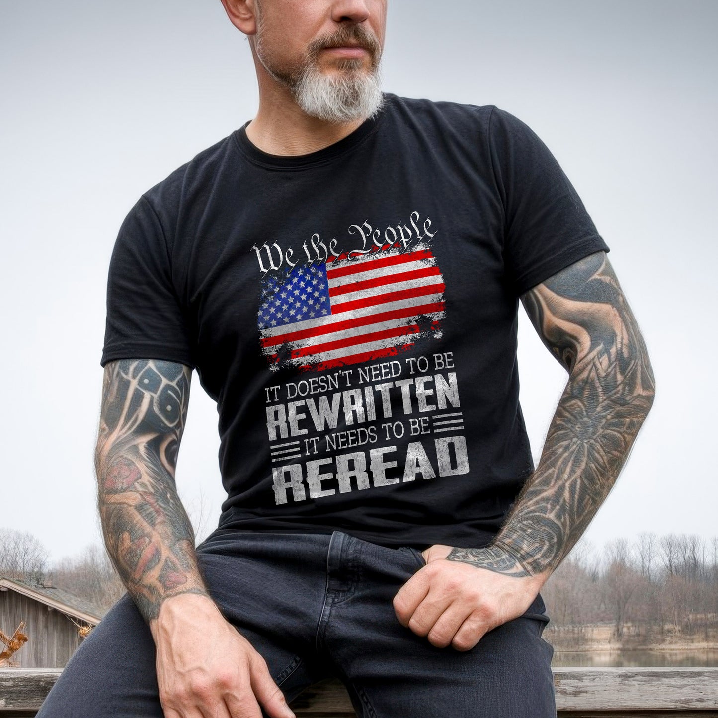 We The People Reread Not Rewritten Patriotic T-Shirt