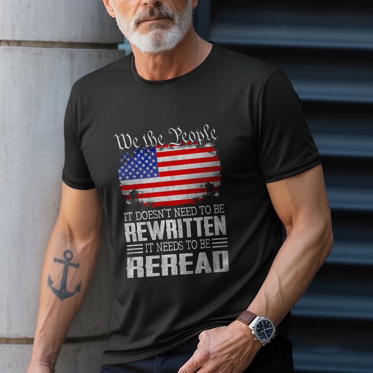We The People Reread Not Rewritten Patriotic T-Shirt