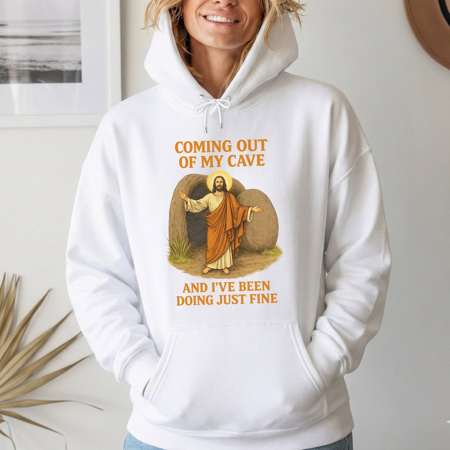 Coming Out of My Cave, Jesus Resurrection – He is Risen – Unisex Tshirt / Hoodie / Sweatshirt