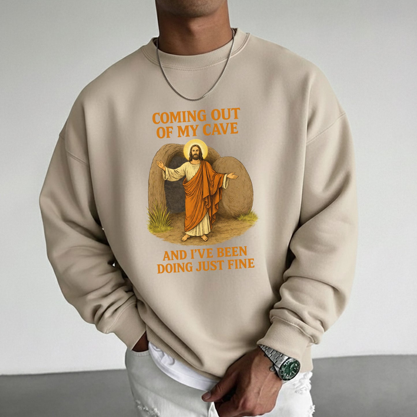 Coming Out of My Cave, Jesus Resurrection – He is Risen – Unisex Tshirt / Hoodie / Sweatshirt