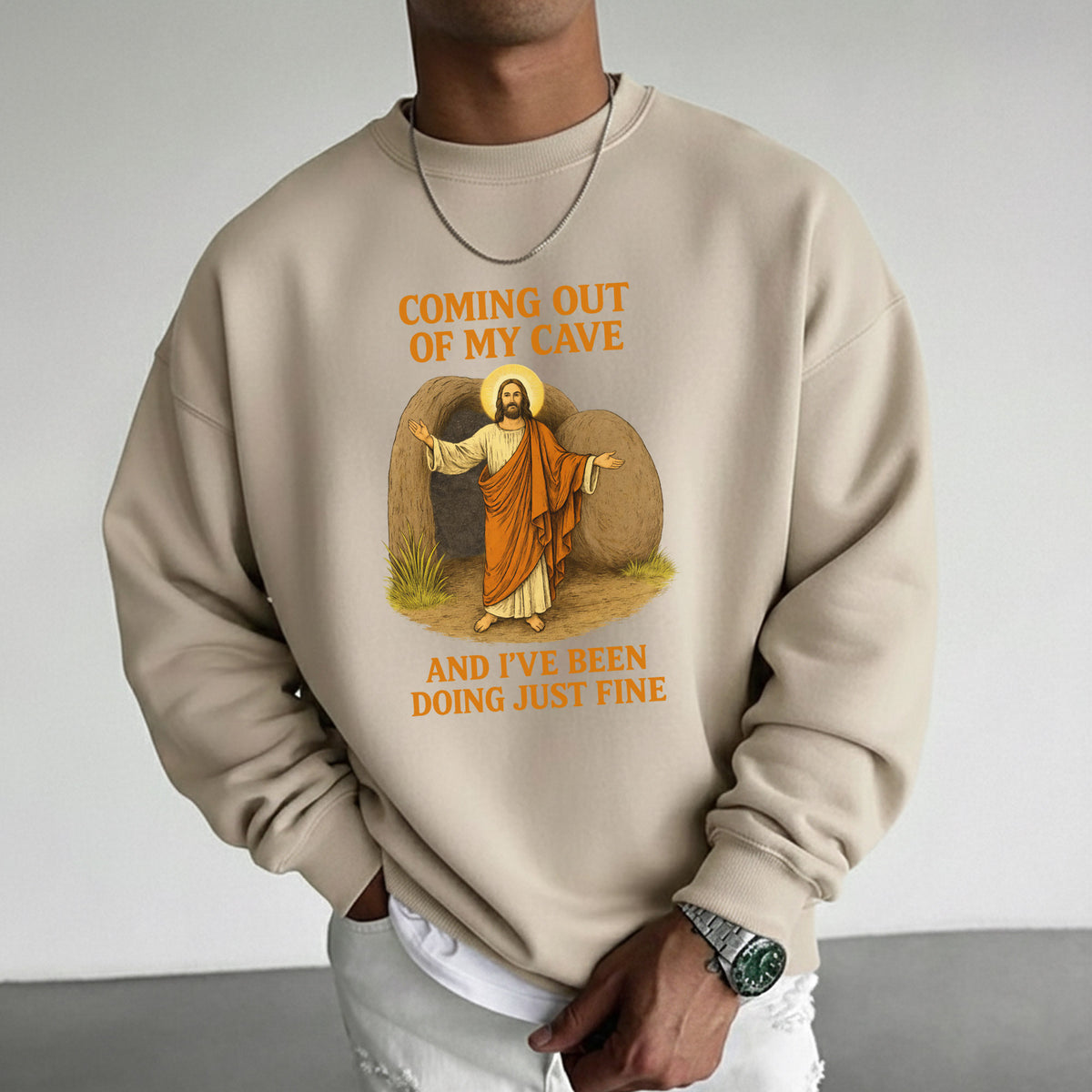 Coming Out of My Cave, Jesus Resurrection – He is Risen – Unisex Tshirt / Hoodie / Sweatshirt