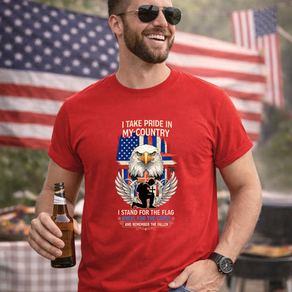 Stand for the Flag Kneel for the Cross Remember the Fallen – Faith & Freedom – Unisex Tshirt Gildan / Tshirt Comfort / V-neck/ Hoodie / Sweatshirt