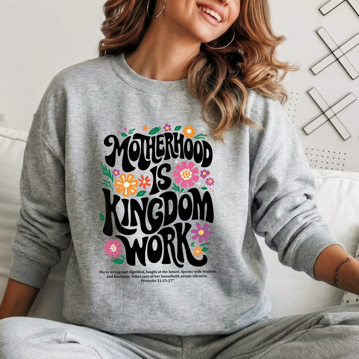 Kingdom Work Mom – Faith Driven Motherhood Christian – Unisex Tshirt / Hoodie / Sweatshirt