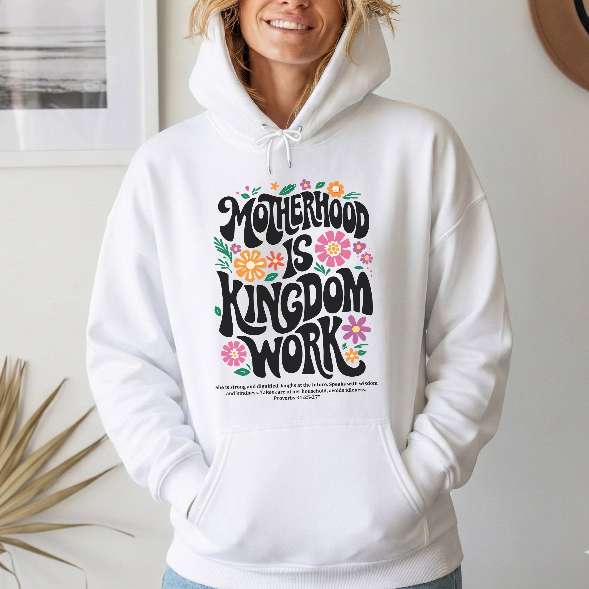 Kingdom Work Mom – Faith Driven Motherhood Christian – Unisex Tshirt / Hoodie / Sweatshirt