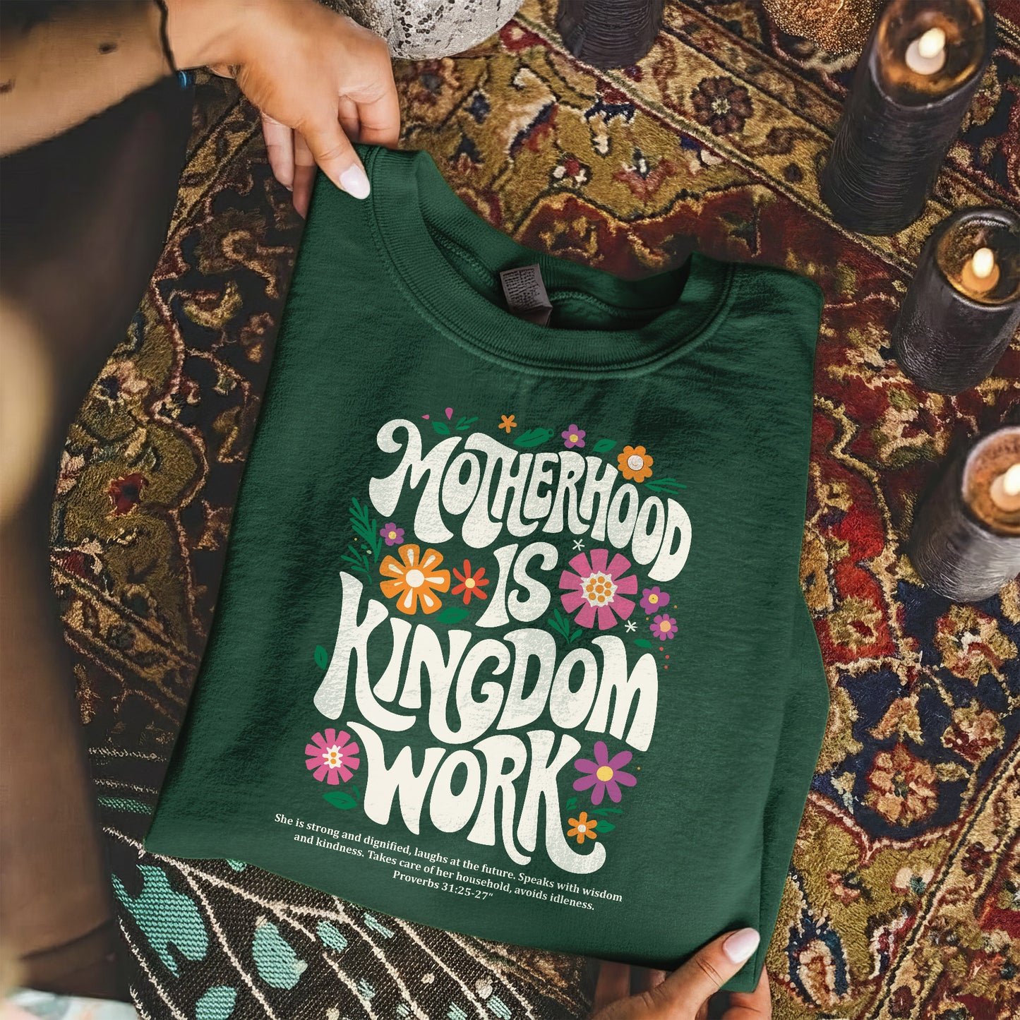 Kingdom Work Mom – Faith Driven Motherhood Christian – Unisex Tshirt / Hoodie / Sweatshirt