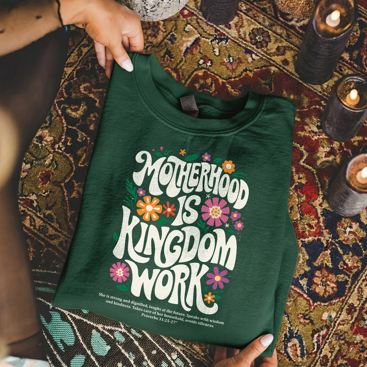 Kingdom Work Mom – Faith Driven Motherhood Christian – Unisex Tshirt / Hoodie / Sweatshirt