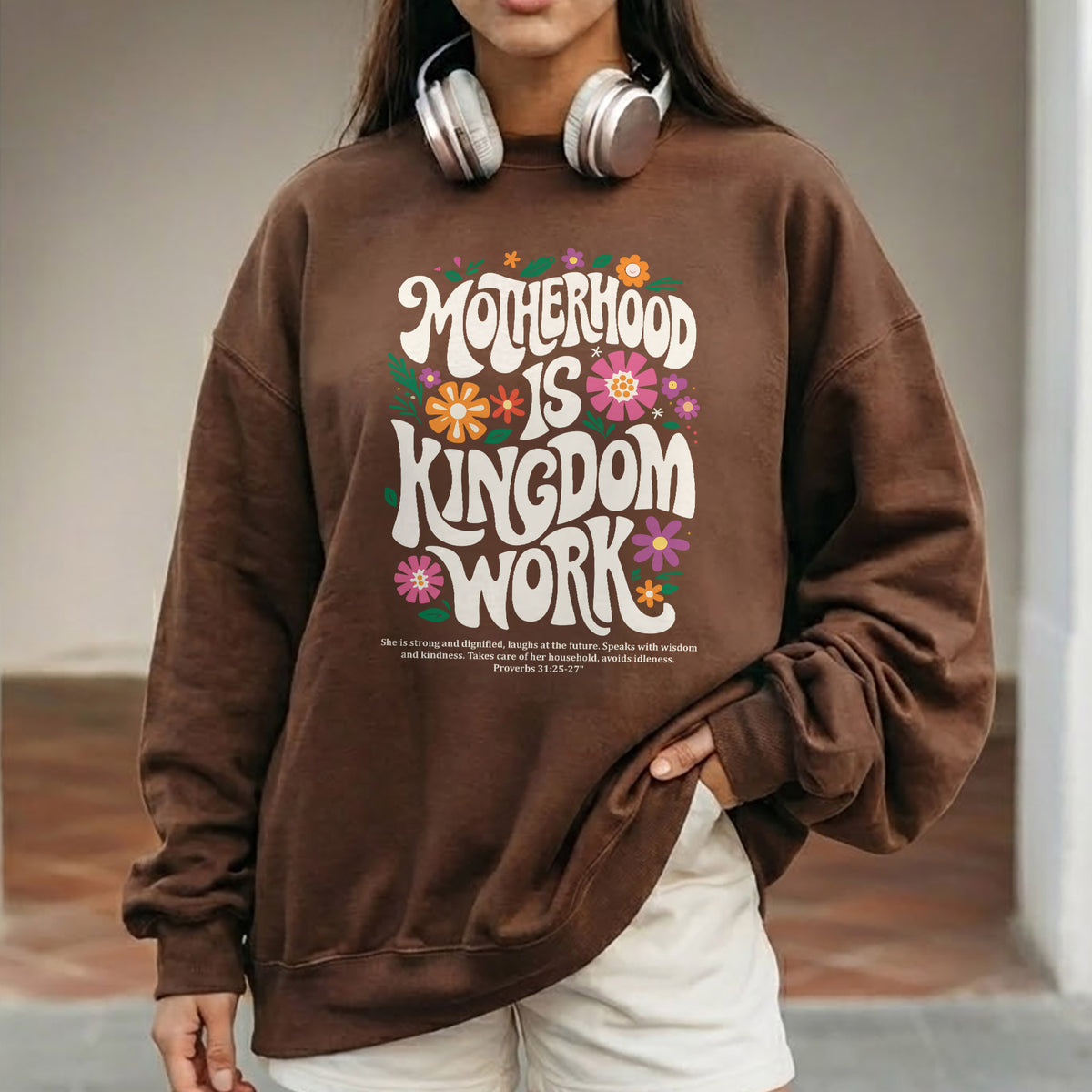 Kingdom Work Mom – Faith Driven Motherhood Christian – Unisex Tshirt / Hoodie / Sweatshirt