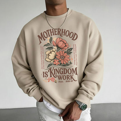 Motherhood Is Kingdom Work Christian Floral – Unisex Tshirt / Hoodie / Sweatshirt