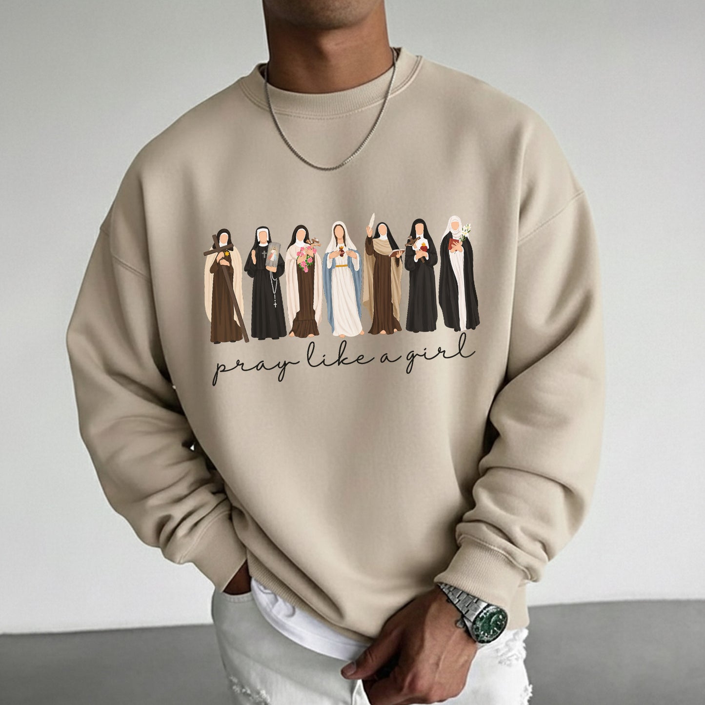 Catholic Saint Shirt: Pray Like A Girl  – Unisex Tshirt / Hoodie / Sweatshirt