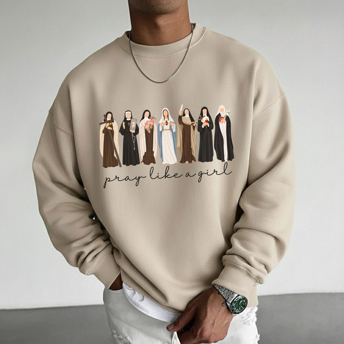 Catholic Saint Shirt: Pray Like A Girl  – Unisex Tshirt / Hoodie / Sweatshirt