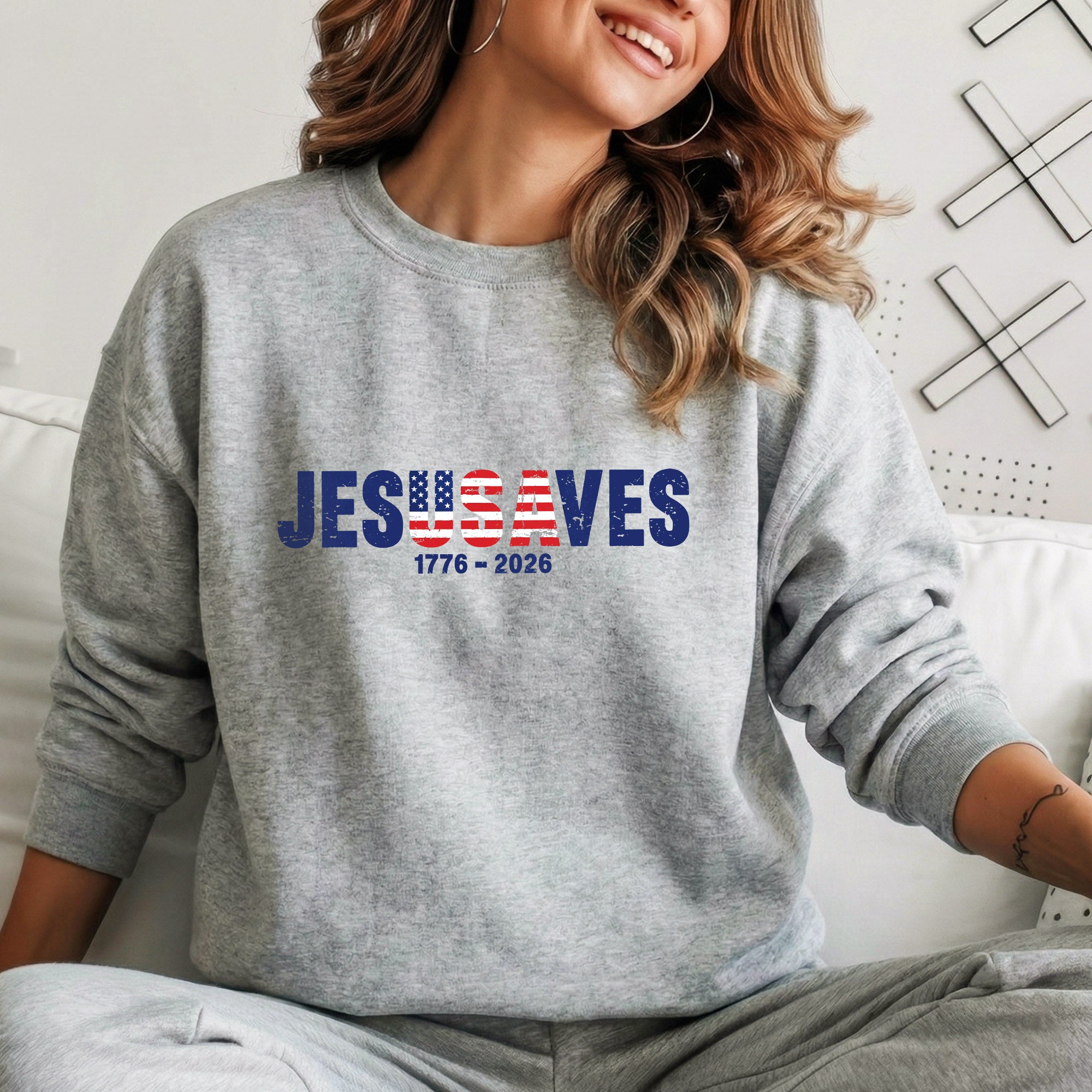 Jesus Saves America 250 Years Patriotic – Unisex Tshirt / Hoodie / Sweatshirt