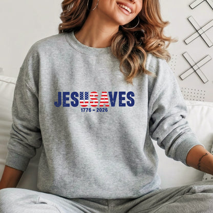 Jesus Saves America 250 Years Patriotic – Unisex Tshirt / Hoodie / Sweatshirt
