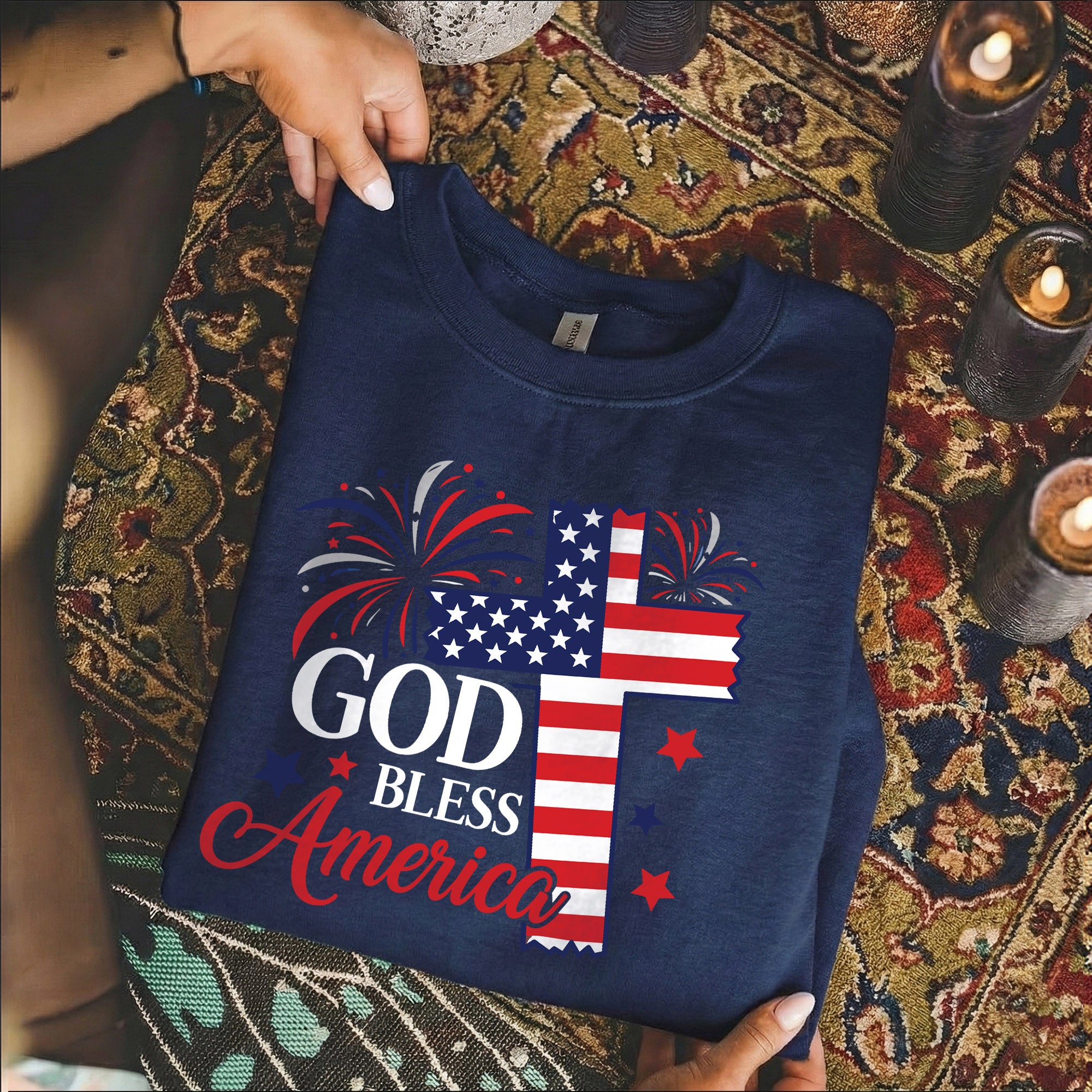 Faith & Freedom God Bless America – Unisex Tshirt / Hoodie / Sweatshirt