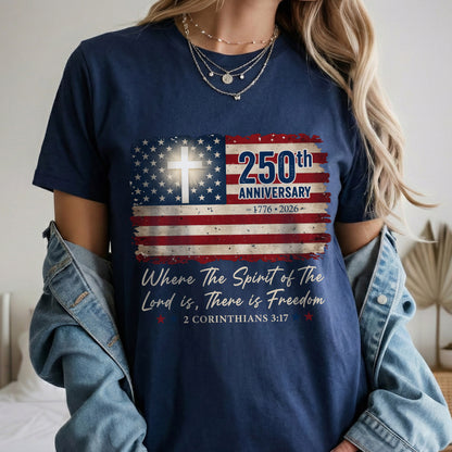 Christian Patriotic 250th Anniversary Jesus USA Flag– Unisex Tshirt / Hoodie / Sweatshirt