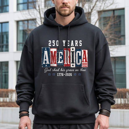 USA 250th Anniversary Patriotic Christian Flag Design – Unisex Tshirt / Hoodie / Sweatshirt