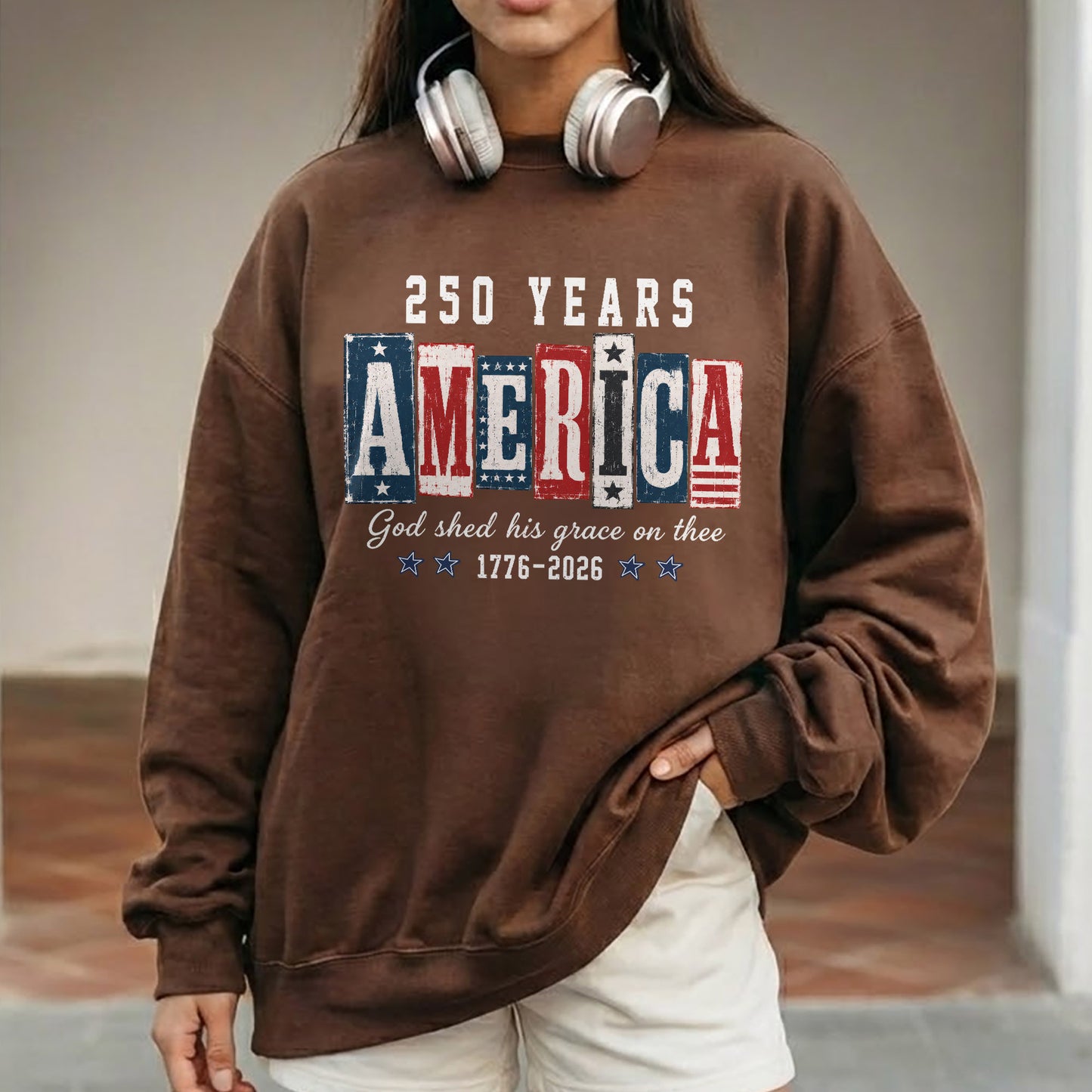 USA 250th Anniversary Patriotic Christian Flag Design – Unisex Tshirt / Hoodie / Sweatshirt