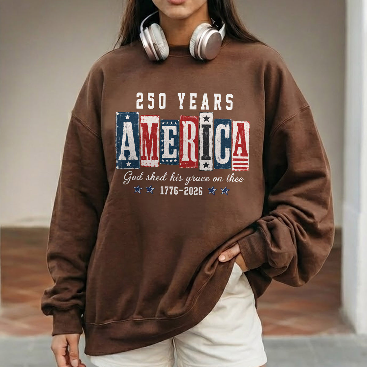 USA 250th Anniversary Patriotic Christian Flag Design – Unisex Tshirt / Hoodie / Sweatshirt