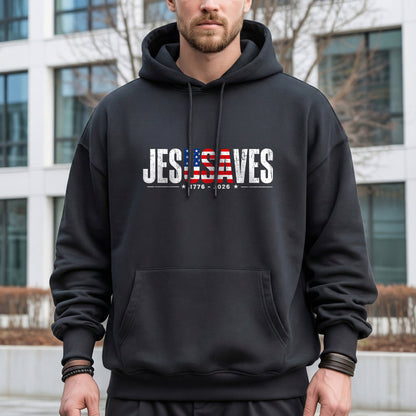 Jesus Saves USA Flag Christian Inspirational – Unisex Tshirt / Hoodie / Sweatshirt