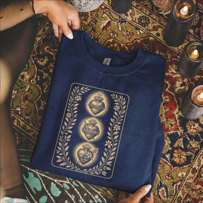 Three Sacred Hearts – Unisex Tshirt / Hoodie / Sweatshirt