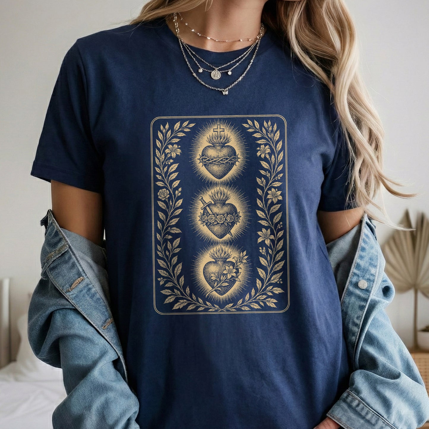 Three Sacred Hearts – Unisex Tshirt / Hoodie / Sweatshirt