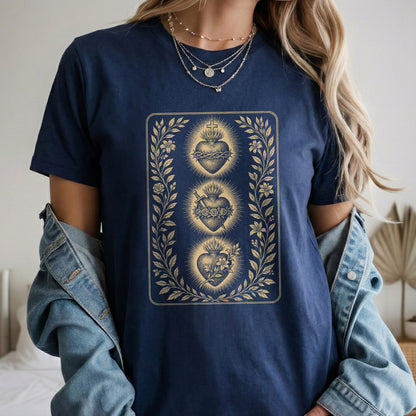 Three Sacred Hearts – Unisex Tshirt / Hoodie / Sweatshirt