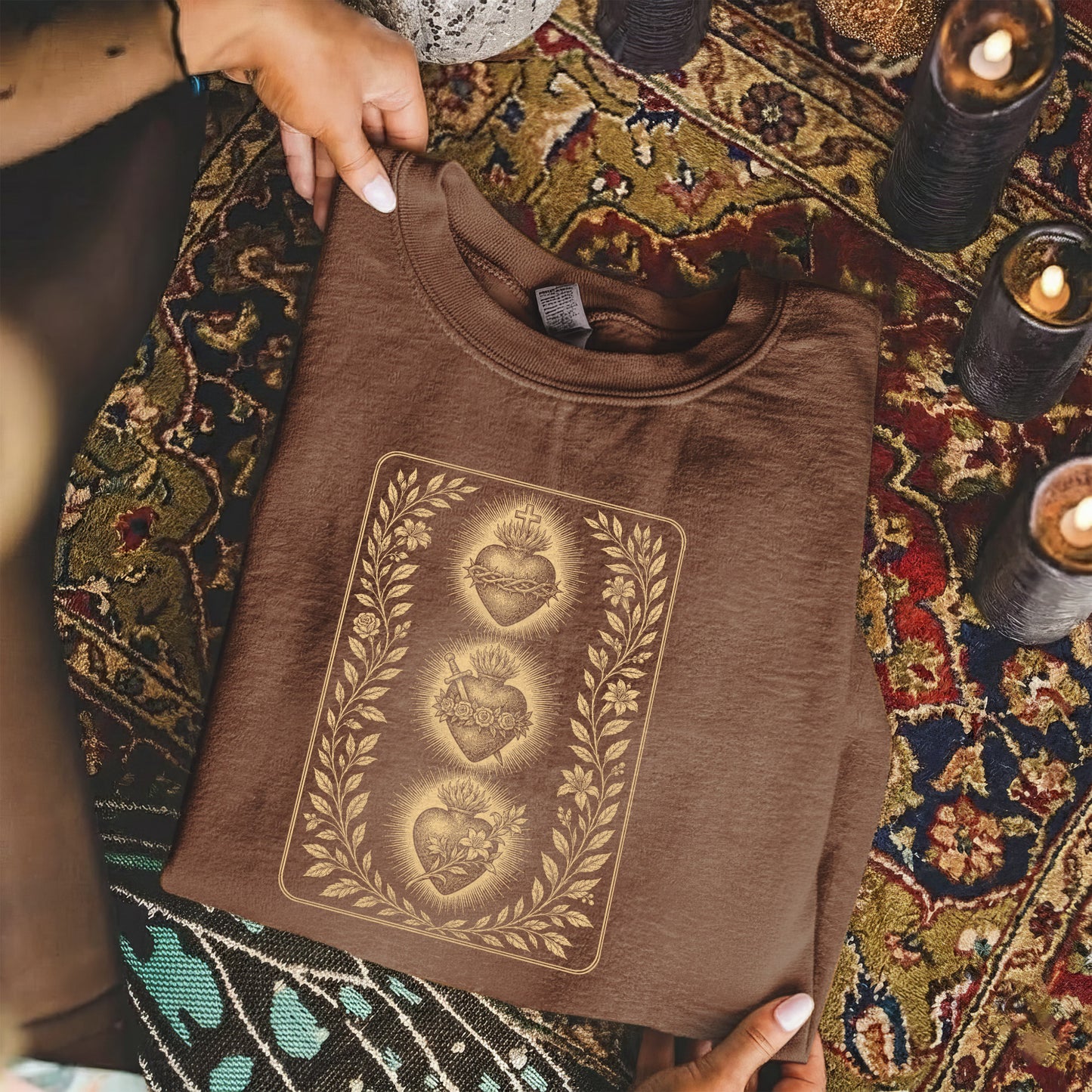 Three Sacred Hearts – Unisex Tshirt / Hoodie / Sweatshirt