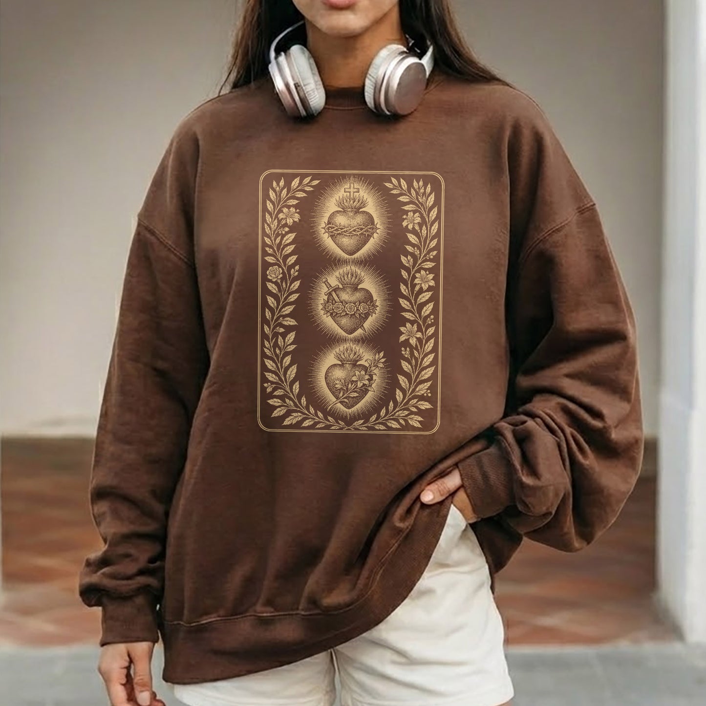 Three Sacred Hearts – Unisex Tshirt / Hoodie / Sweatshirt