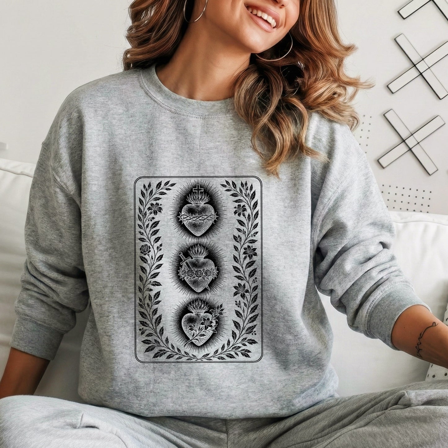 Three Sacred Hearts – Unisex Tshirt / Hoodie / Sweatshirt