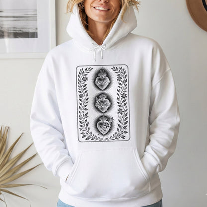 Three Sacred Hearts – Unisex Tshirt / Hoodie / Sweatshirt