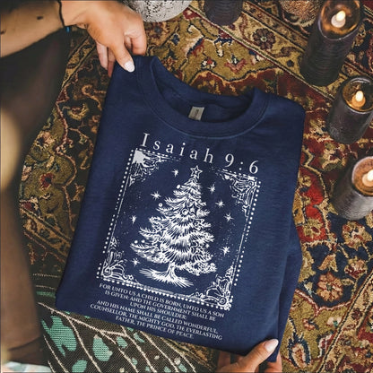 Isaiah 9:6 Christmas Tree Christian – Unisex Tshirt / Hoodie / Sweatshirt