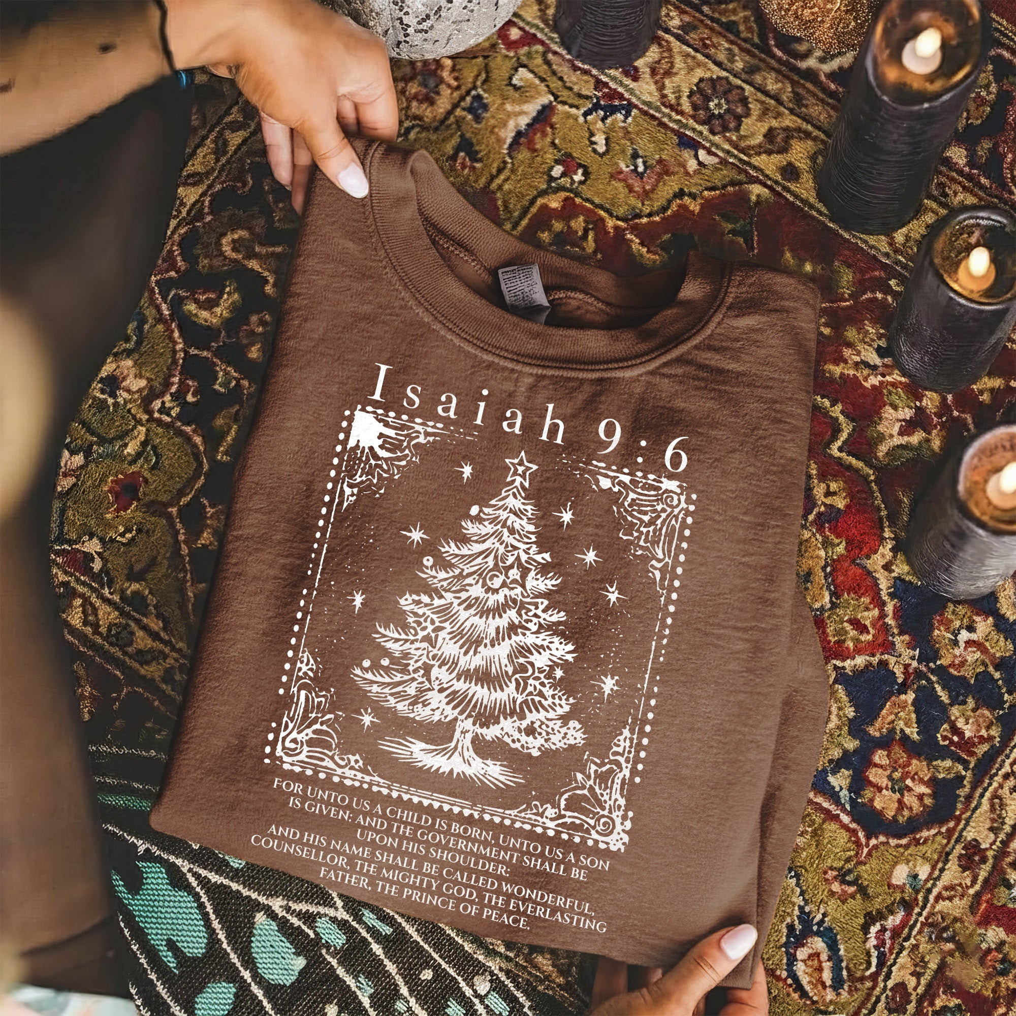 Isaiah 9:6 Christmas Tree Christian – Unisex Tshirt / Hoodie / Sweatshirt