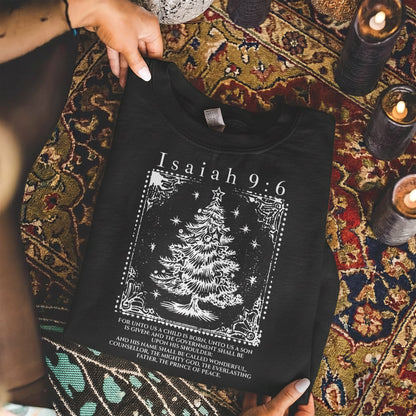 Isaiah 9:6 Christmas Tree Christian – Unisex Tshirt / Hoodie / Sweatshirt