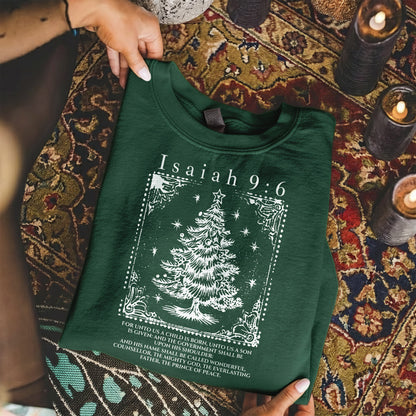 Isaiah 9:6 Christmas Tree Christian – Unisex Tshirt / Hoodie / Sweatshirt