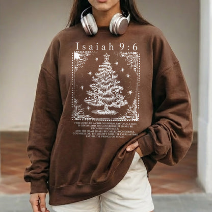 Isaiah 9:6 Christmas Tree Christian – Unisex Tshirt / Hoodie / Sweatshirt