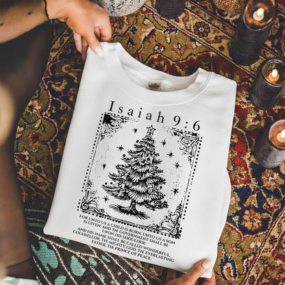 Isaiah 9:6 Christmas Tree Christian – Unisex Tshirt / Hoodie / Sweatshirt